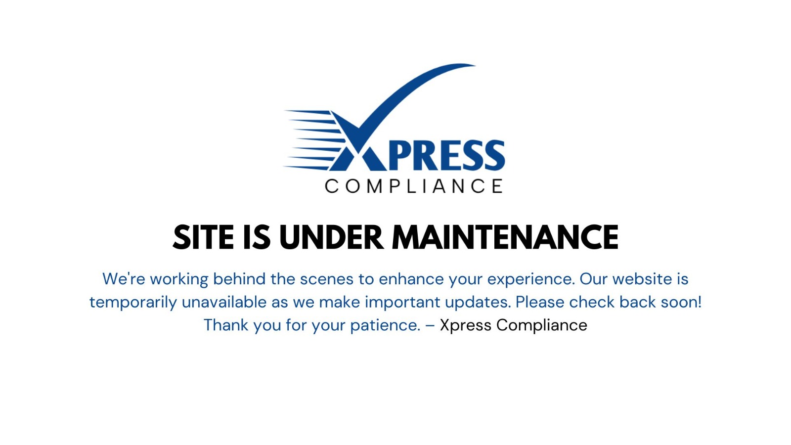 Website Under Maintenance